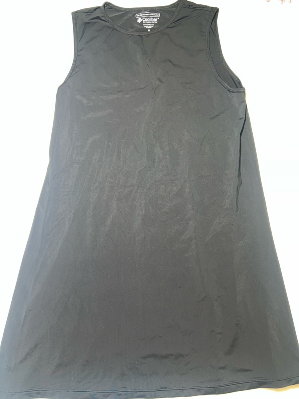 Coolibar Black Galene Swim Dress Cover-Up